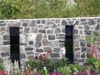 Bloom Festival in Dublin - decorative stone wall built by Old Craft General Building, Dublin, Ireland