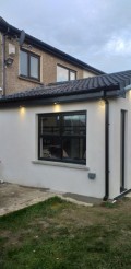 Outside view of a new house extension in Dublin  -  by Old Craft General Building, Leinster builders.