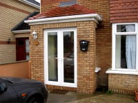 Front porch built by Old Craft General Building, Dublin - for all your home building needs including extensions, brickwork, arches & attic conversions.